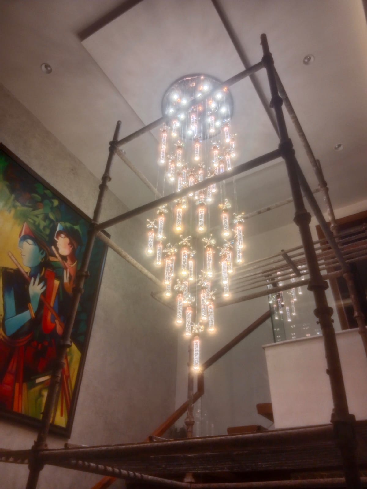 Double Height Chandelier Cleaning Service in Gurgaon