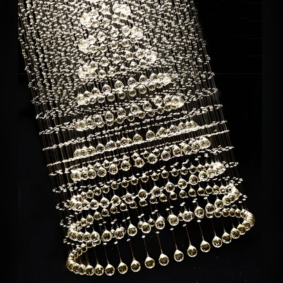 Modern Cascade Cylindrical Chandelier chandelier image