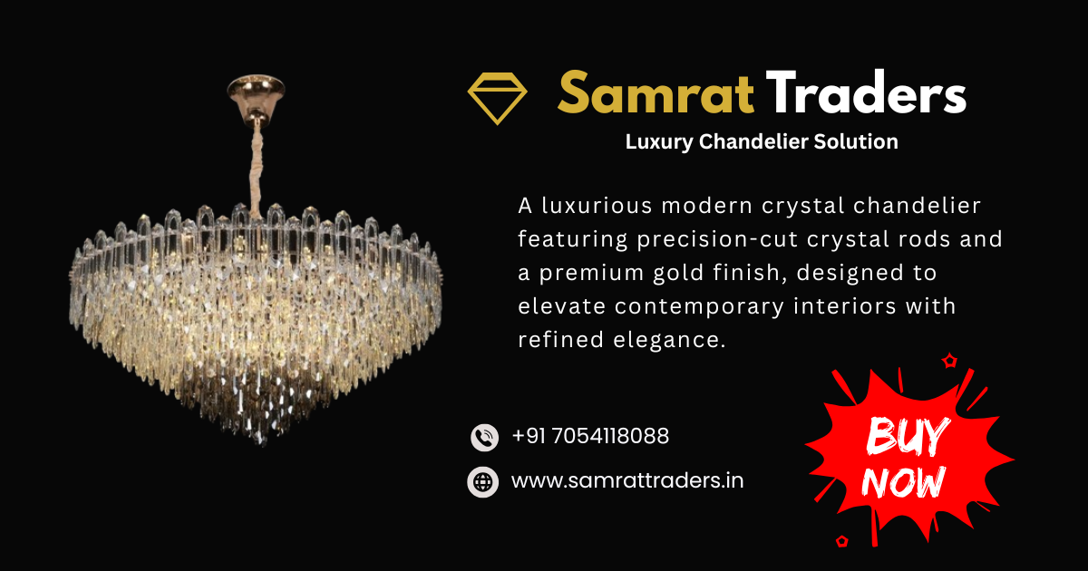 Aurielle Luxe Modern Crystal Chandelier