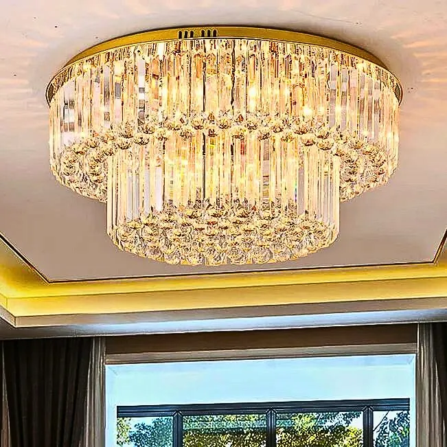 Aurielle Luxe Circular Crystal Chandelier